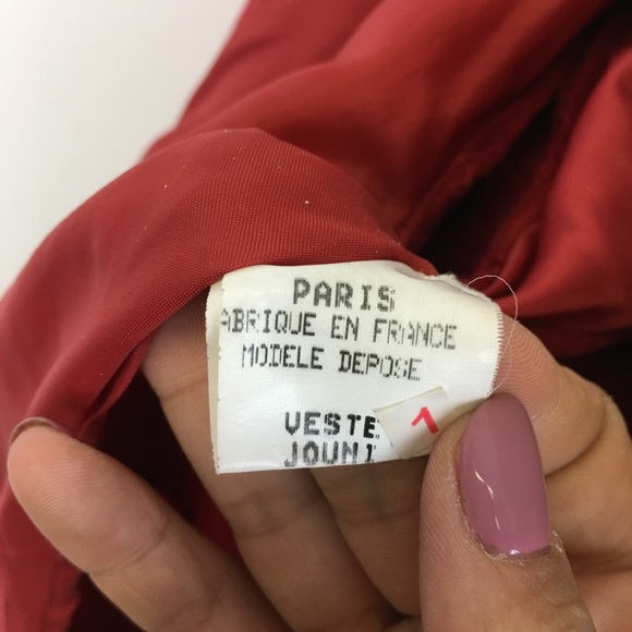 Eva Tralala Paris Designer Red Wool Short Blazer - Picture 6 of 8